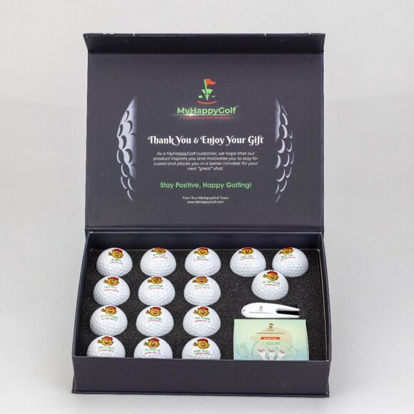 My Happy Golf 15-Ball Gift Set – For the Golfer Who Plays With Heart - Picture 5 of 6